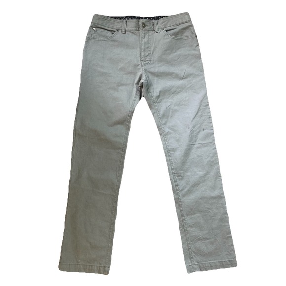 Prana Other - PrAna Pants Mens 33 Gray Slim Fit Organic Cotton Stretch Chino Casual